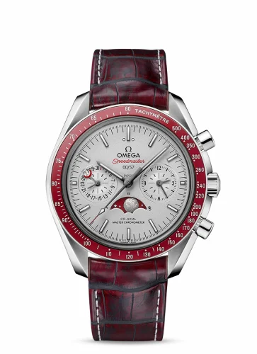 Omega Speedmaster Moonphase Chronograph Master Chronometer Platinum / Silver 304.93.44.52.99.001 (30493445299001)